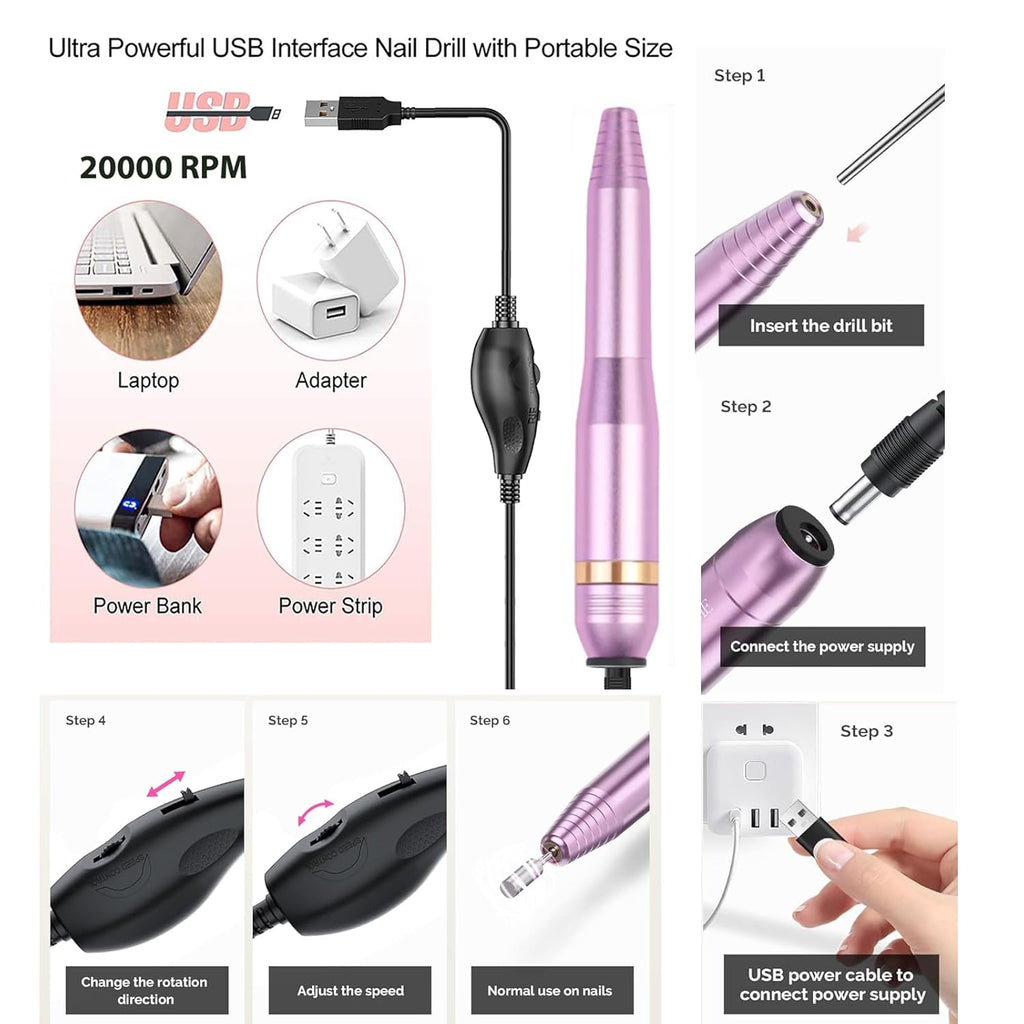 Complete Nail Studio Set with 48W UV LED Lamp, 22Pcs Nail Polish with Base Coat and Top Coat, 3 Colors Extension Poly Nail Gel Set，Nail Drill & More,Professional Manicure Tool for Home DIY Salon