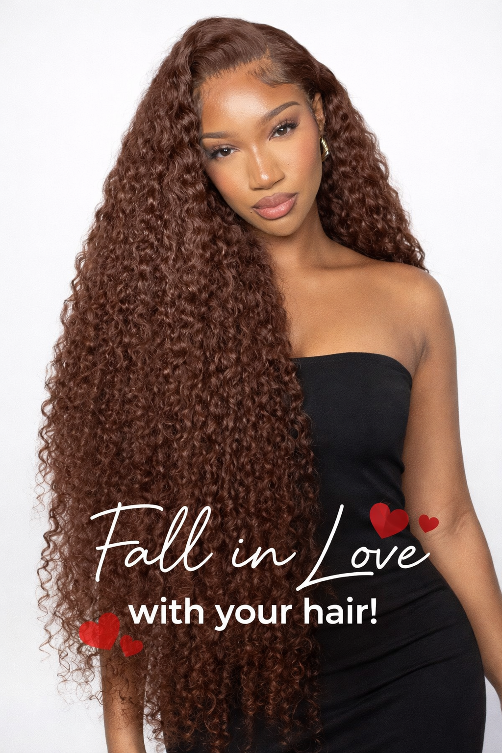 30Inch Chocolate Brown Human Hair Wig 200 Density 13X6 HD Deep Wave Lace Front Wigs Human Hair Colored Deep Curly Lace Frontal Wigs Glueless Wig Brown Wig Wigs for Women - Anaya Beauty