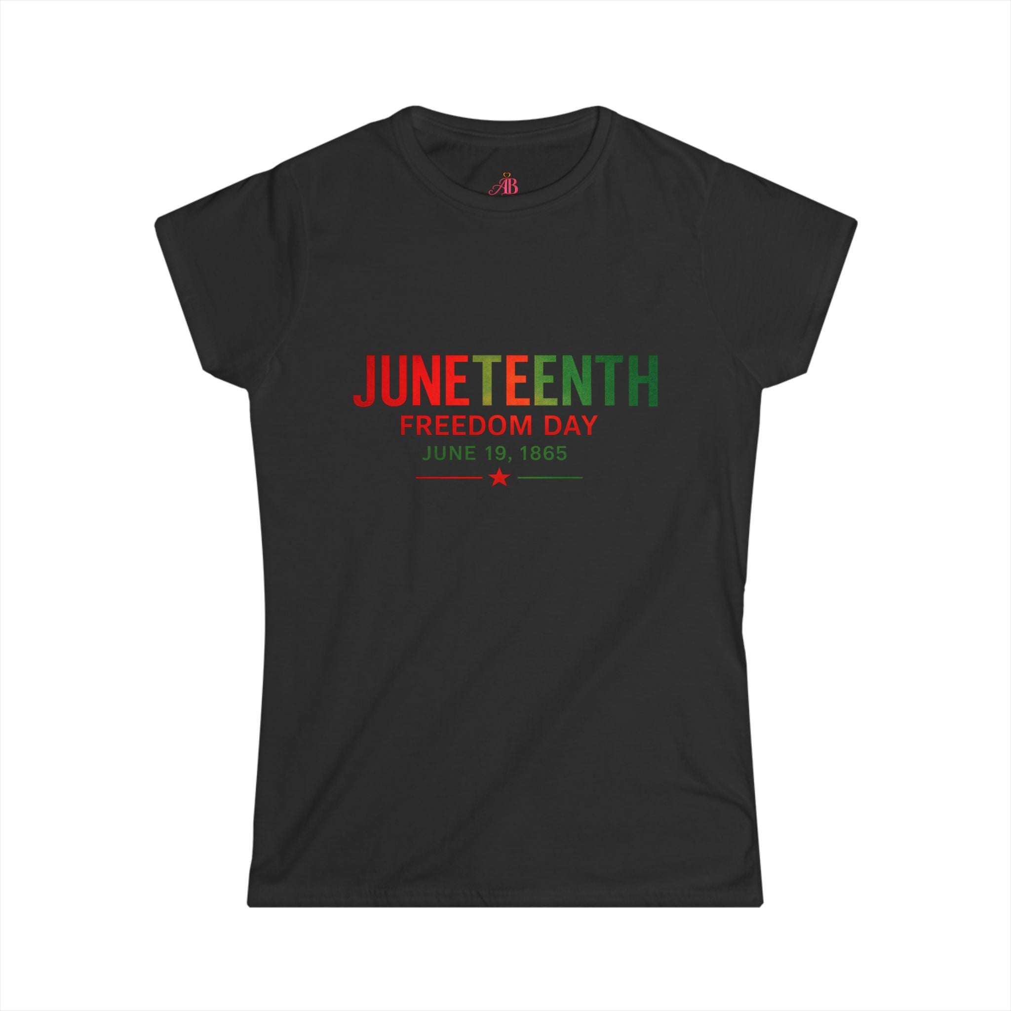 Juneteenth Women's White Softstyle T-Shirt