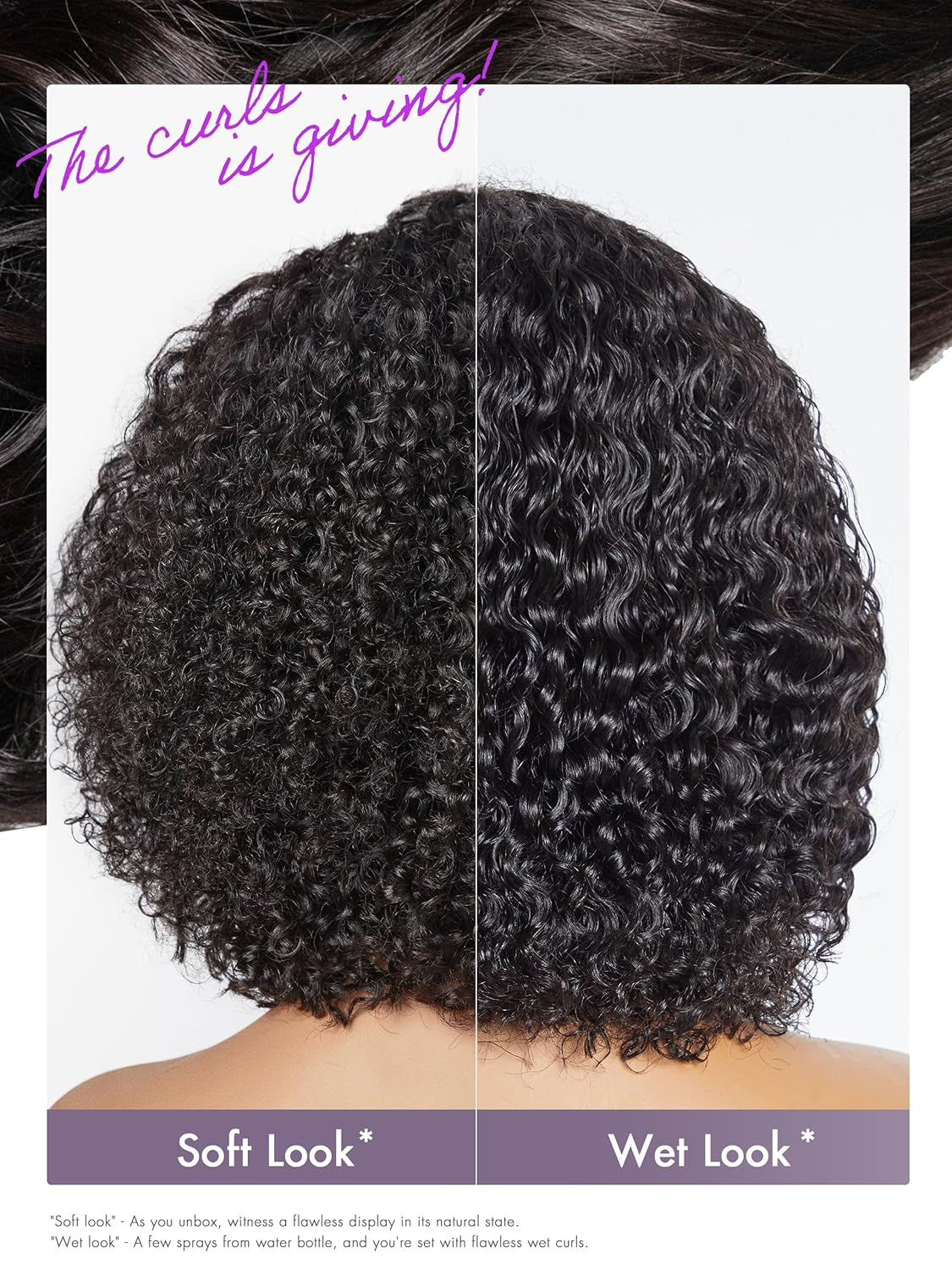 8" Curly Glueless without Spray Wigs Human Hair Pre Cut/Plucked, Undetectable HD Lace Wig Ready to Go Lace Bob Wig Short Curly 180 Density