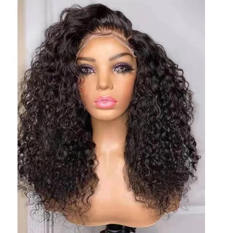 Former Lace Wig European And American Wig Female Long Curly Hair - Anaya Beauty