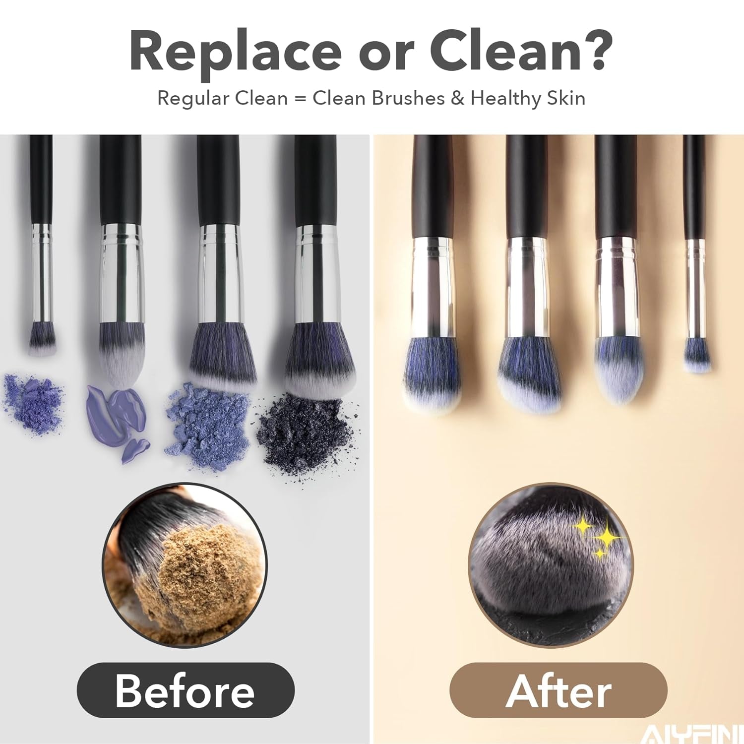 Anaya's Beauty Professional Electric Makeup Brush Cleaner – Automatic Brush Cleaning Machine for Foundation, Powder, Kabuki & Self-Tanner Brushes**