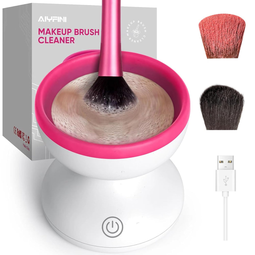 Anaya's Beauty Professional Electric Makeup Brush Cleaner – Automatic Brush Cleaning Machine for Foundation, Powder, Kabuki & Self-Tanner Brushes**