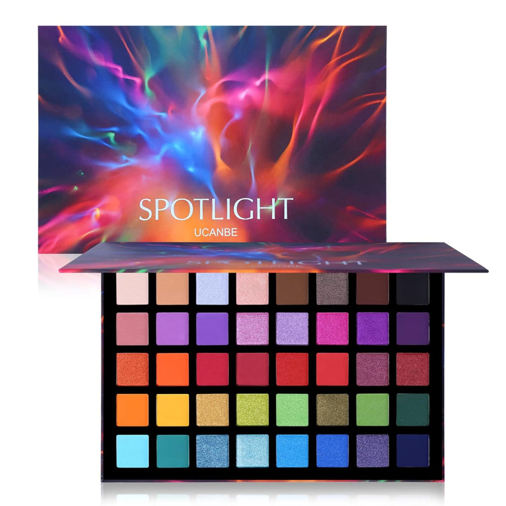 Professional 40-Color Eyeshadow Palette - Matte and Shimmer Finishes, Highly Pigmented, Long-Lasting, Waterproof Makeup Powder