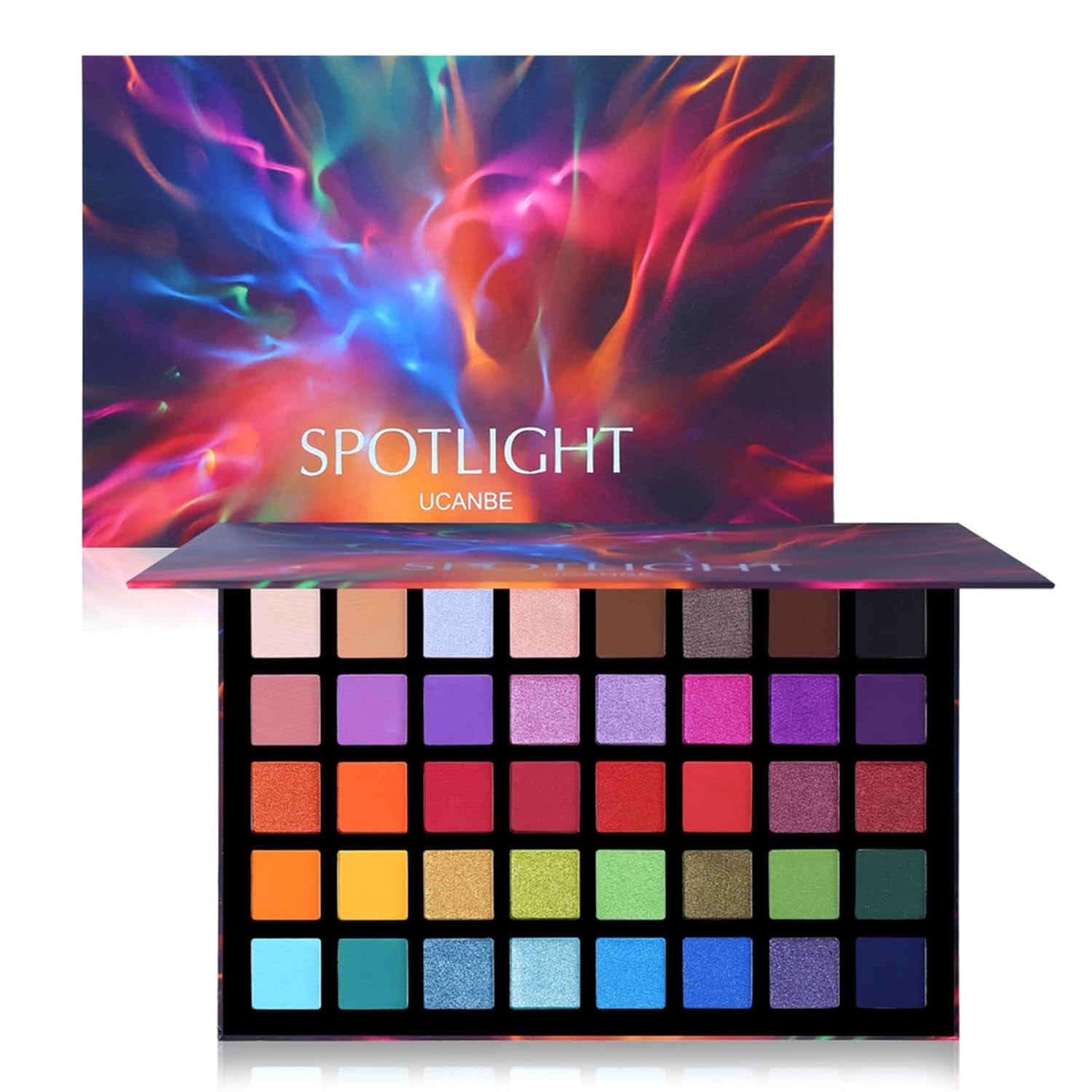 Professional 40-Color Eyeshadow Palette - Matte and Shimmer Finishes, Highly Pigmented, Long-Lasting, Waterproof Makeup Powder