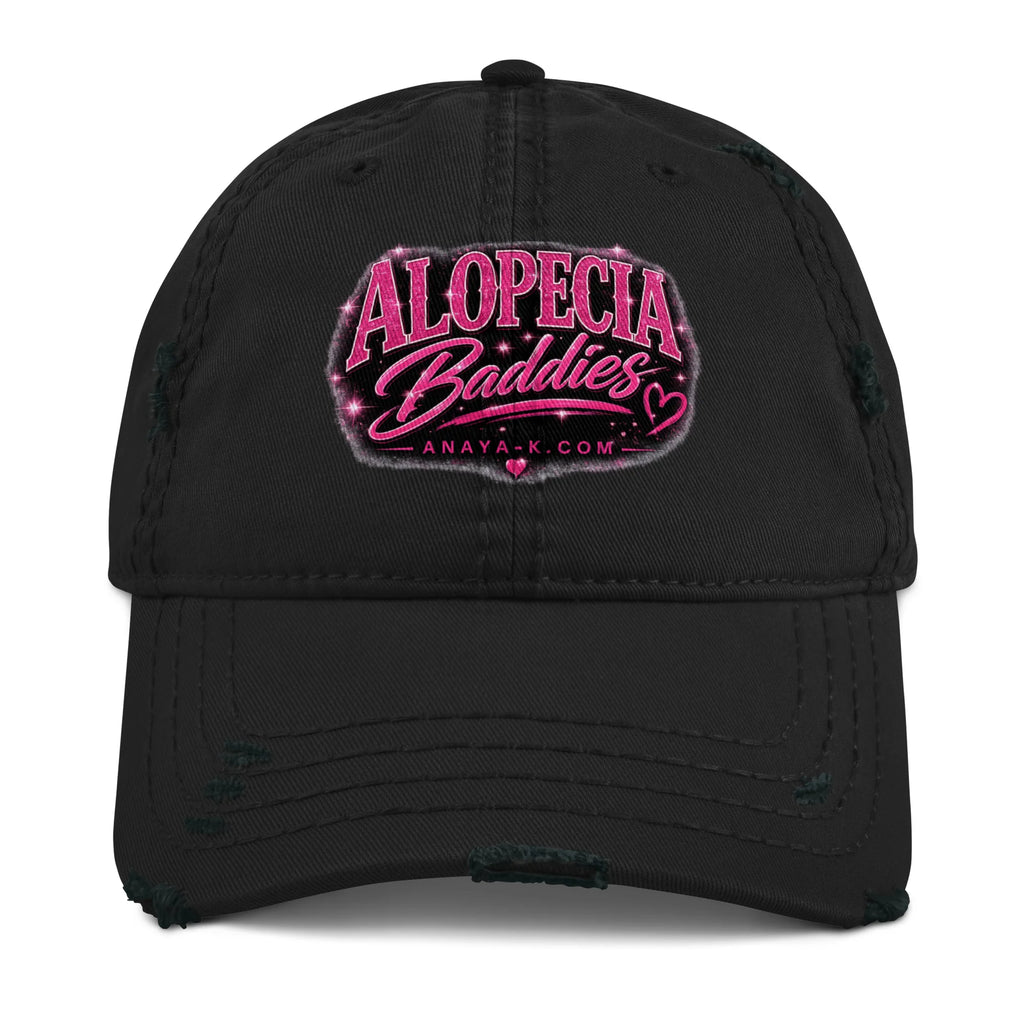 Alopecia Baddies Distressed Dad Hat