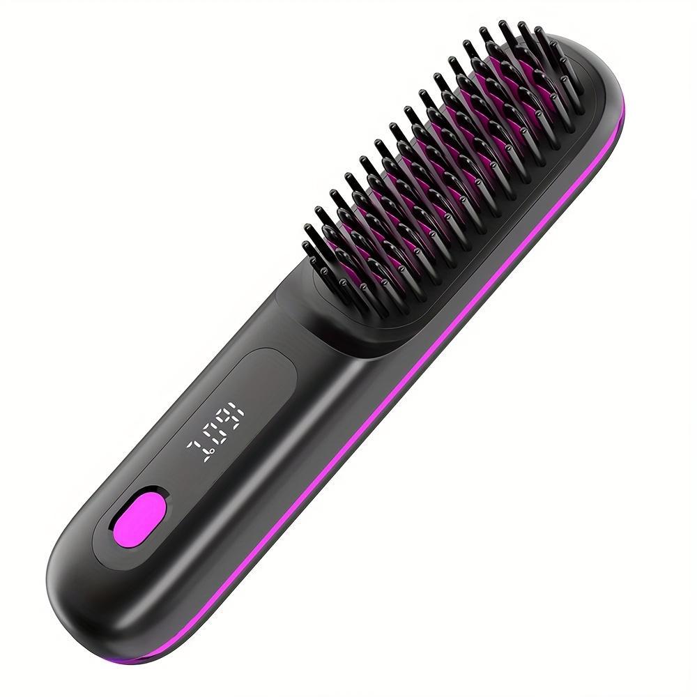 USB Wireless Household Electric Hair Straightening Comb for Both Straightening and Curling - Anaya Beauty