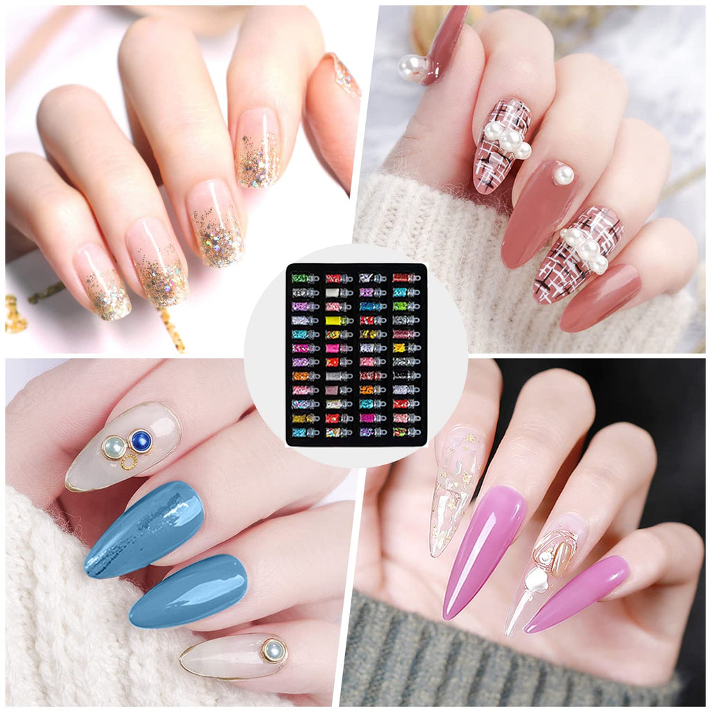 Complete Nail Studio Set with 48W UV LED Lamp, 22Pcs Nail Polish with Base Coat and Top Coat, 3 Colors Extension Poly Nail Gel Set，Nail Drill & More,Professional Manicure Tool for Home DIY Salon