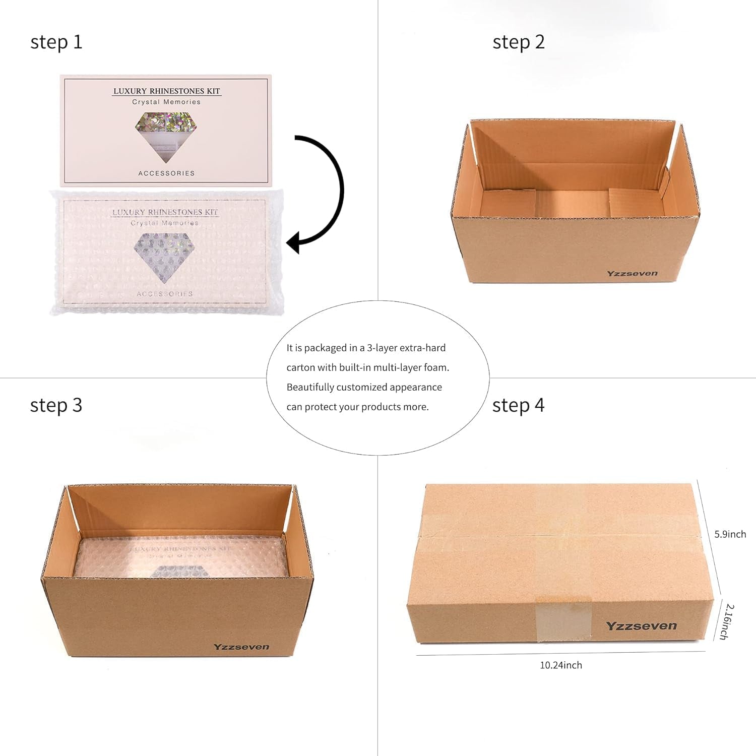 Variety Pack of 12 Crystal AB Diamond Shapes and 2500 Flat Rhinestones for DIY Crafts - Includes 20 Styles of Flatback Stones, Tweezers, and Drill Pen