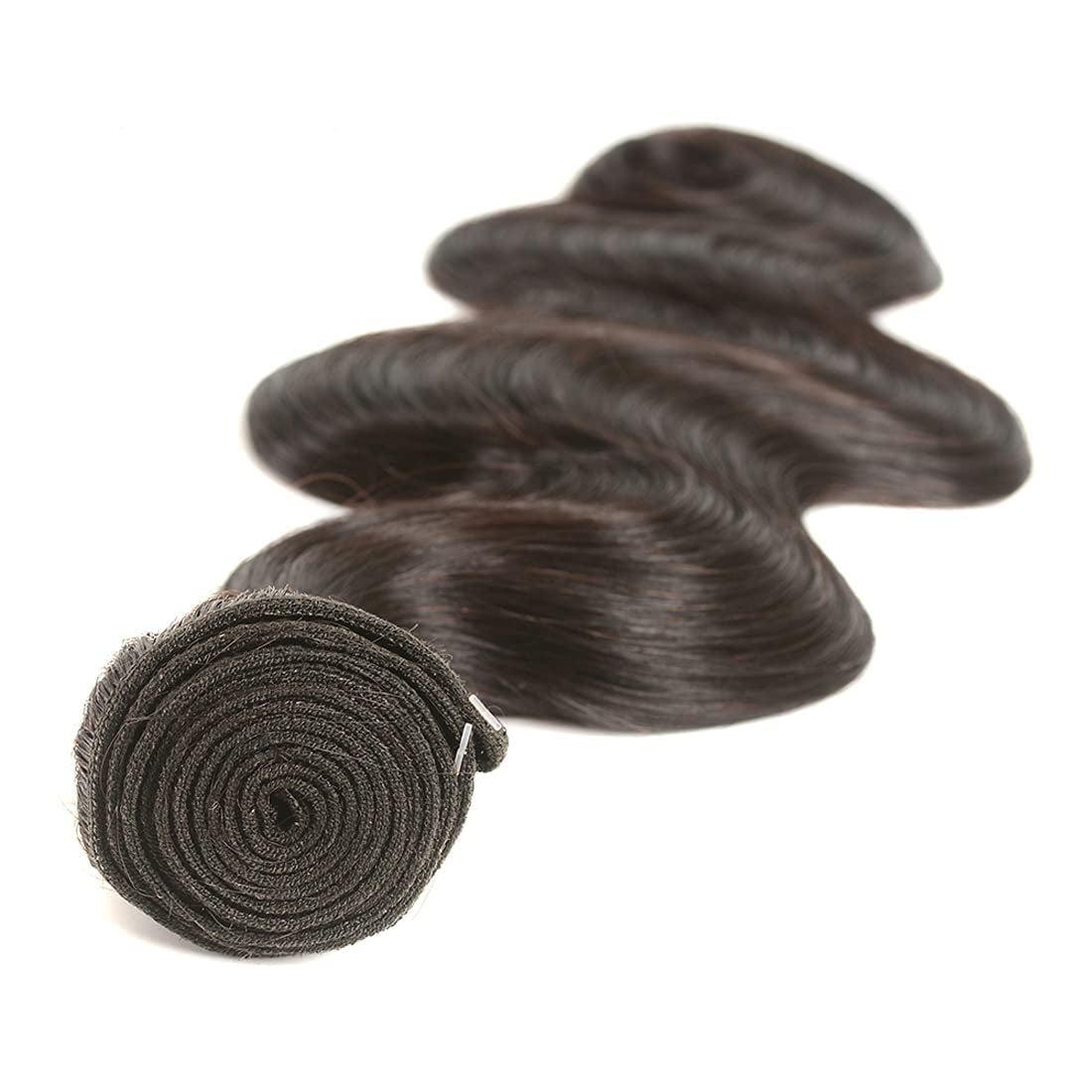 Body Wave Human Hair Bundles Unprocessed Brazilian Virgin Hair Bundles Natural Color Human Hair Quick Weave Hair Extension, 20 22 24