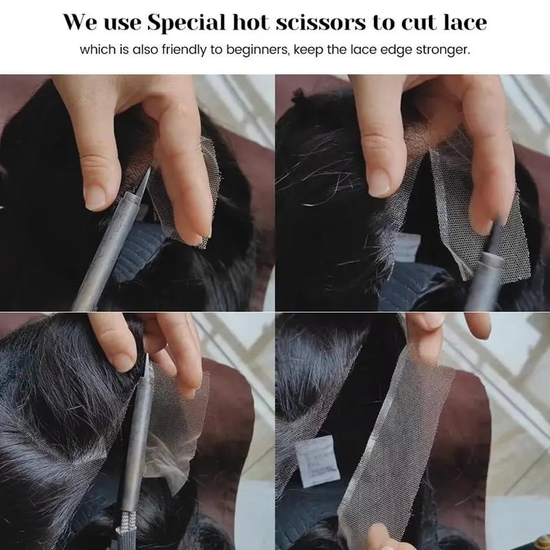 Wear and Go Glueless Wigs Human Hair Pre Plucked Pre Cut Lace 200 Density 4X4 Curly Wave Lace Front Wigs Human Hair Bleached Knots Closure Wigs for Black Women Human Hair