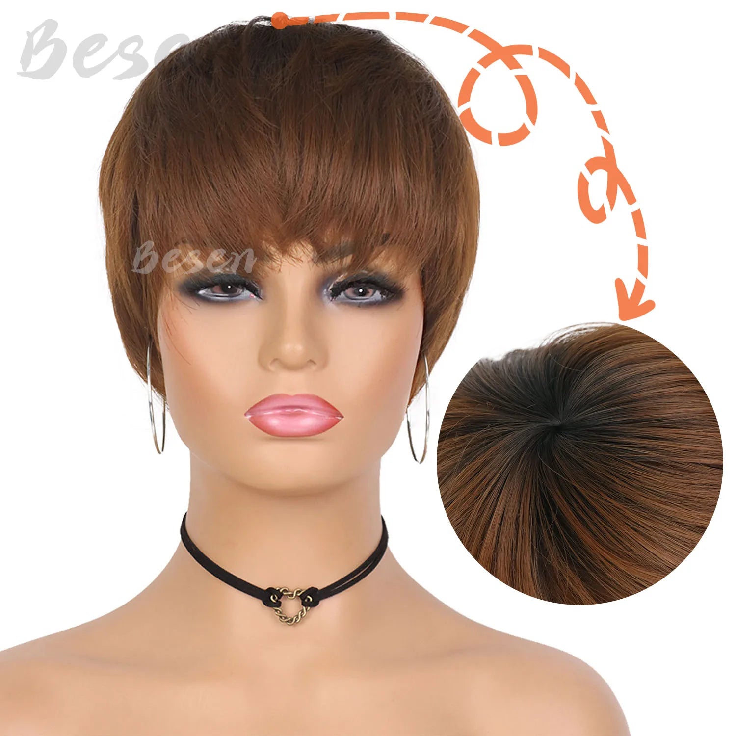 Synthetic Short Pixie Cut Wigs for Black White Women Short Layered Wigs Heat Resistant Colorful Cosplay Halloween Party Wigs