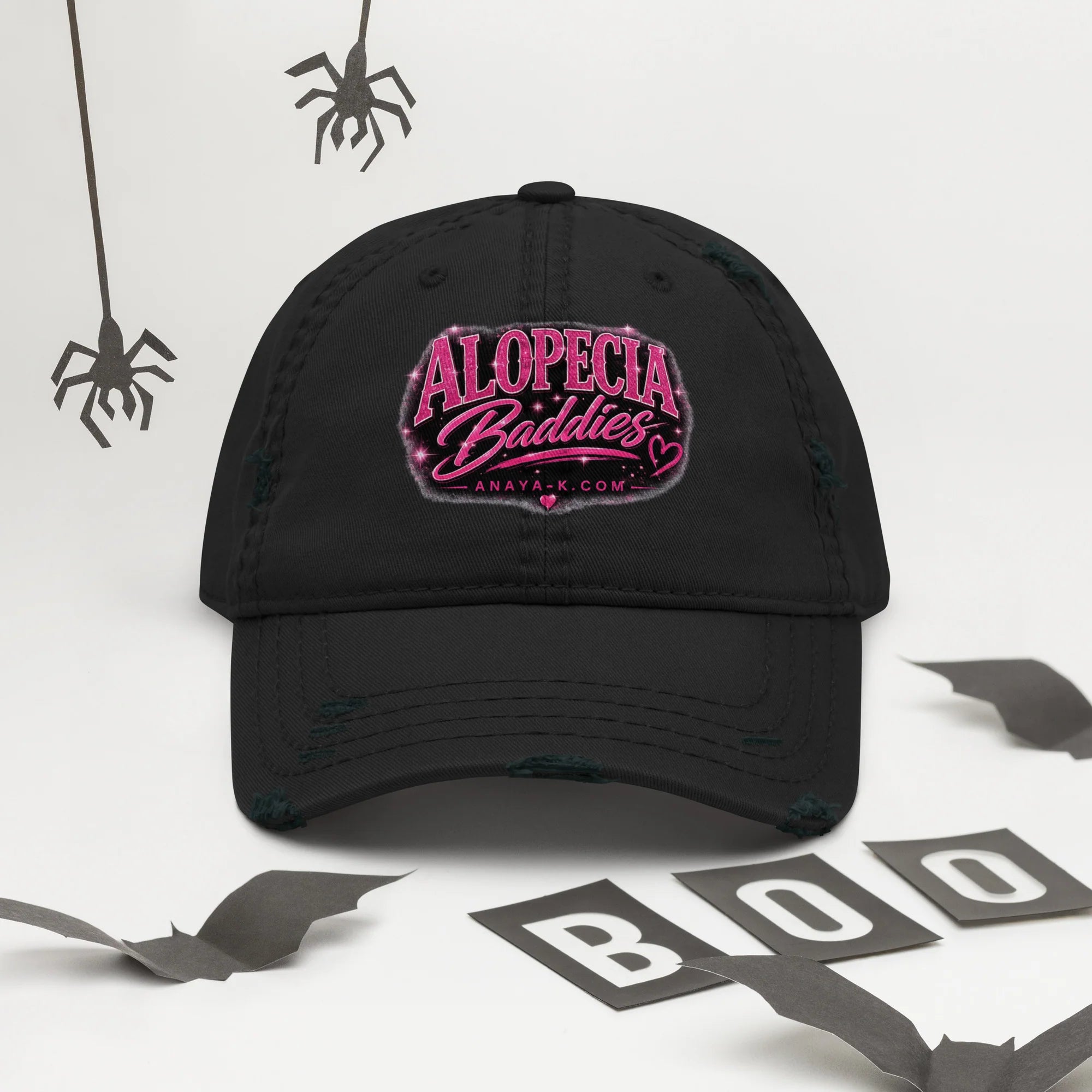 Alopecia Baddies Distressed Dad Hat