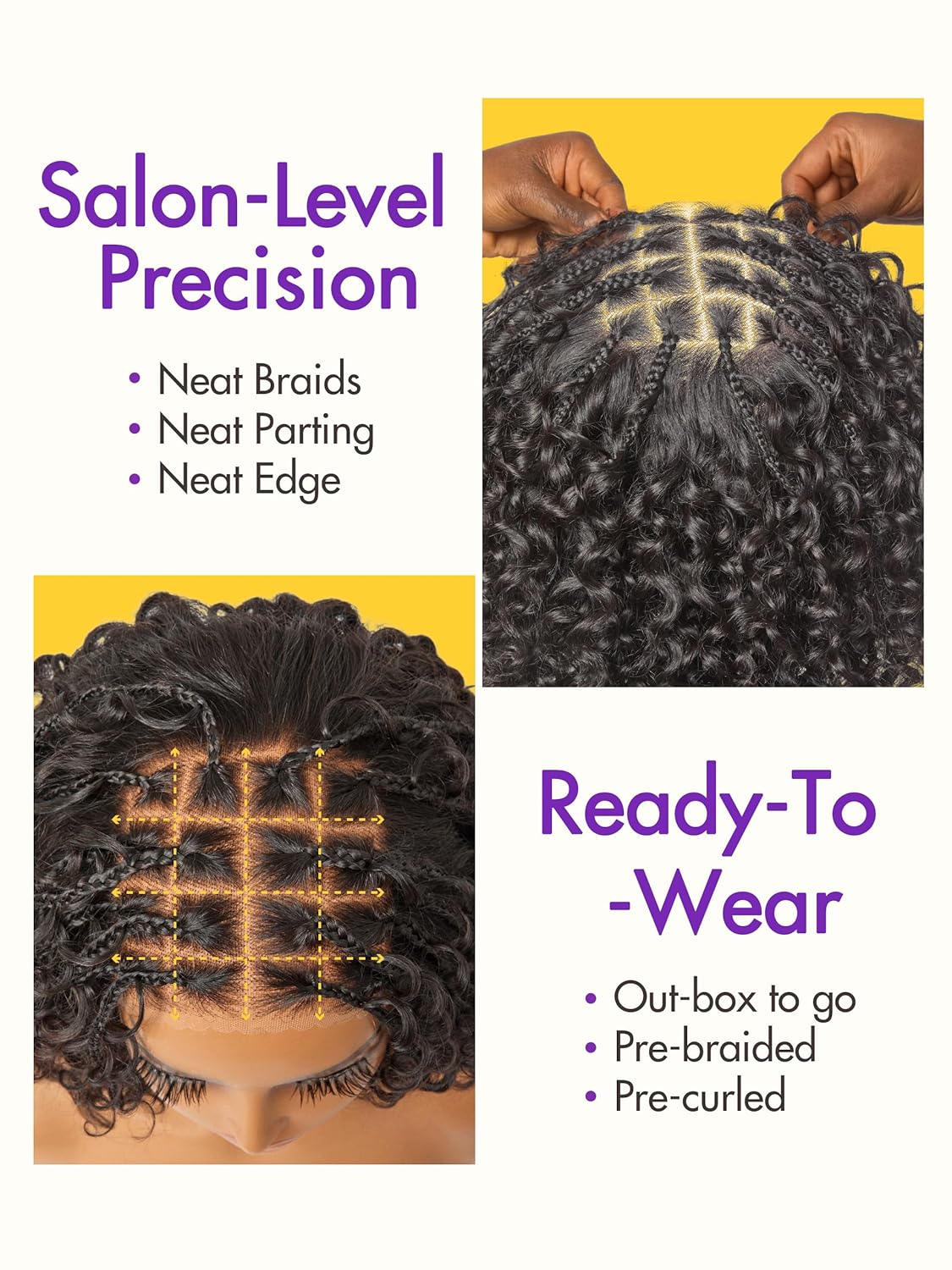 Boho Braided Deep Curly 5X5 Closure Lace with Braided Bob 10 Inch Human Hair Wigs Curly Deep Wave Glueless 10 Inches Pre Cut Plucked Hd Lace Short Wig Ready to Go Bleached Knots Black Wigs