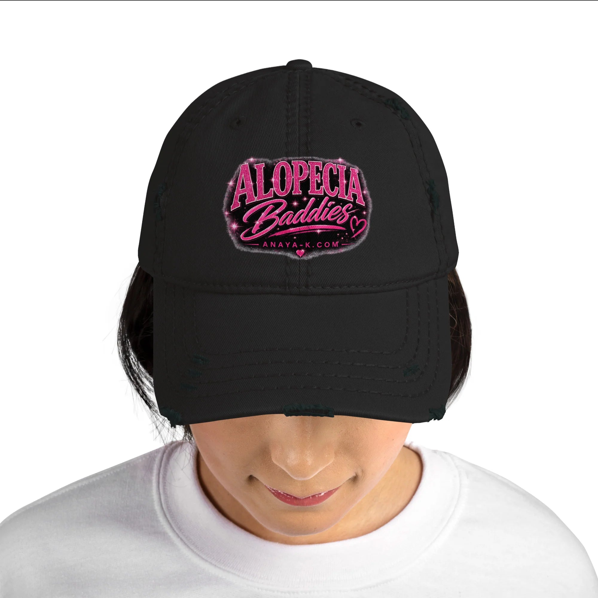 Alopecia Baddies Distressed Dad Hat