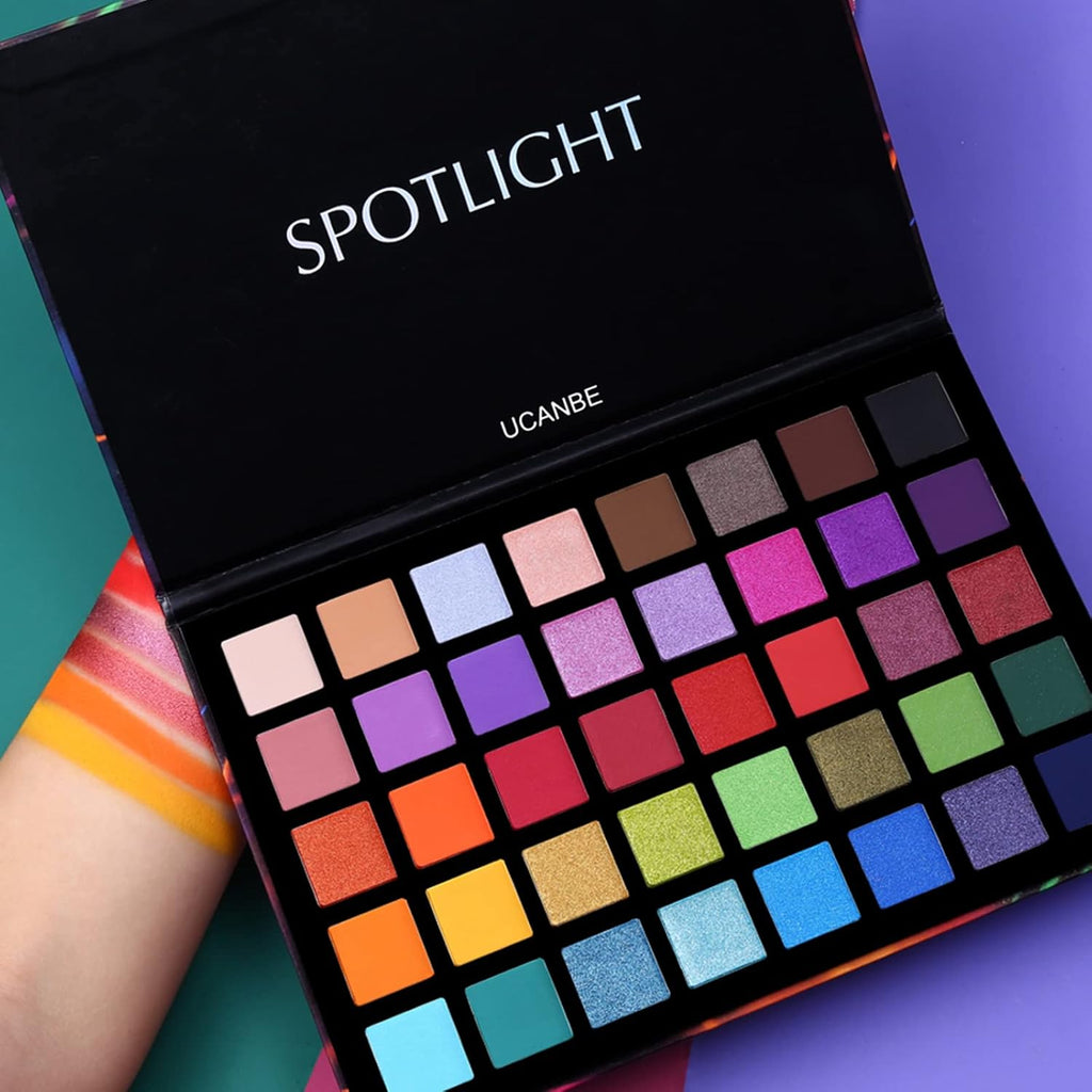 Professional 40-Color Eyeshadow Palette - Matte and Shimmer Finishes, Highly Pigmented, Long-Lasting, Waterproof Makeup Powder
