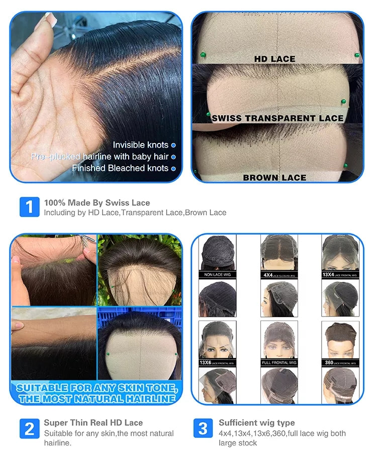 6x4 Density Virgin Human Hair Wig - Anaya Beauty