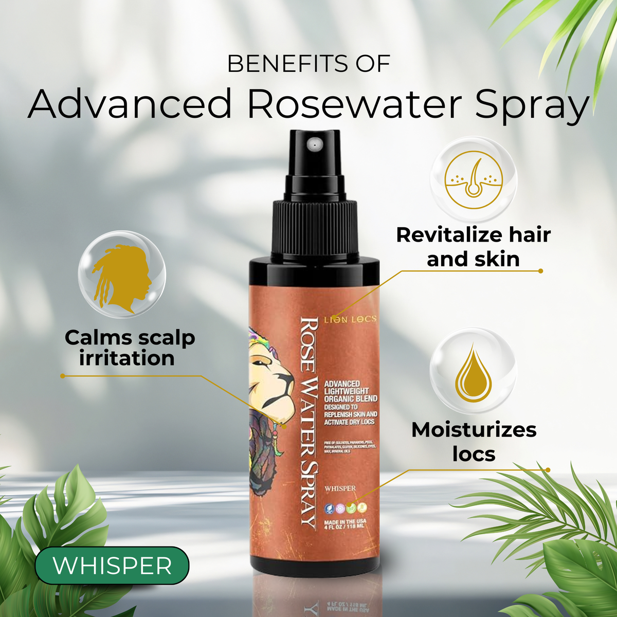 Advanced Rose Water Spray Treatment - Whisper