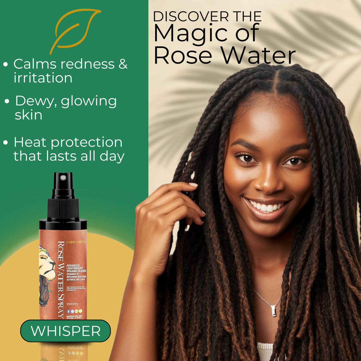 Advanced Rose Water Spray Treatment - Whisper
