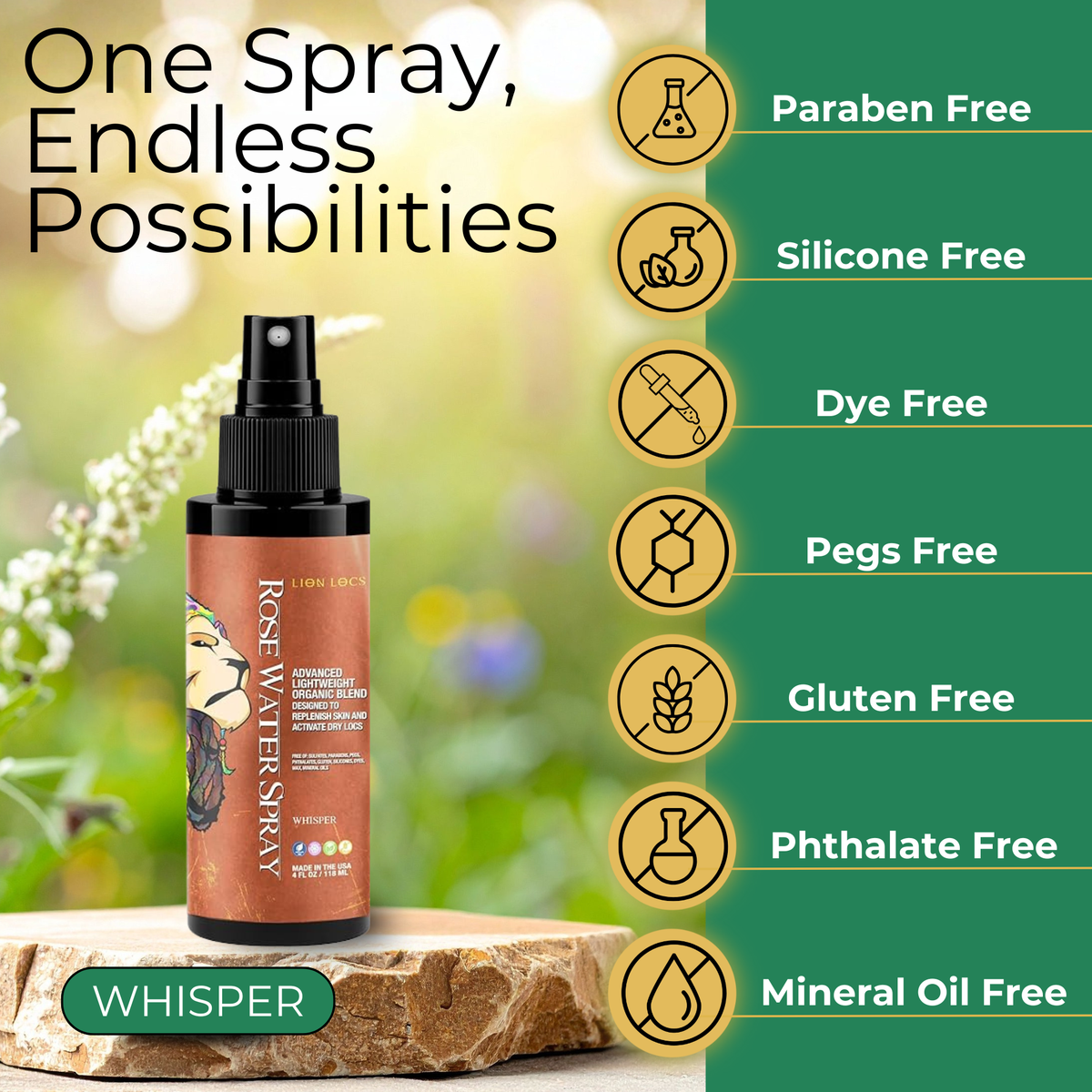 Advanced Rose Water Spray Treatment - Whisper