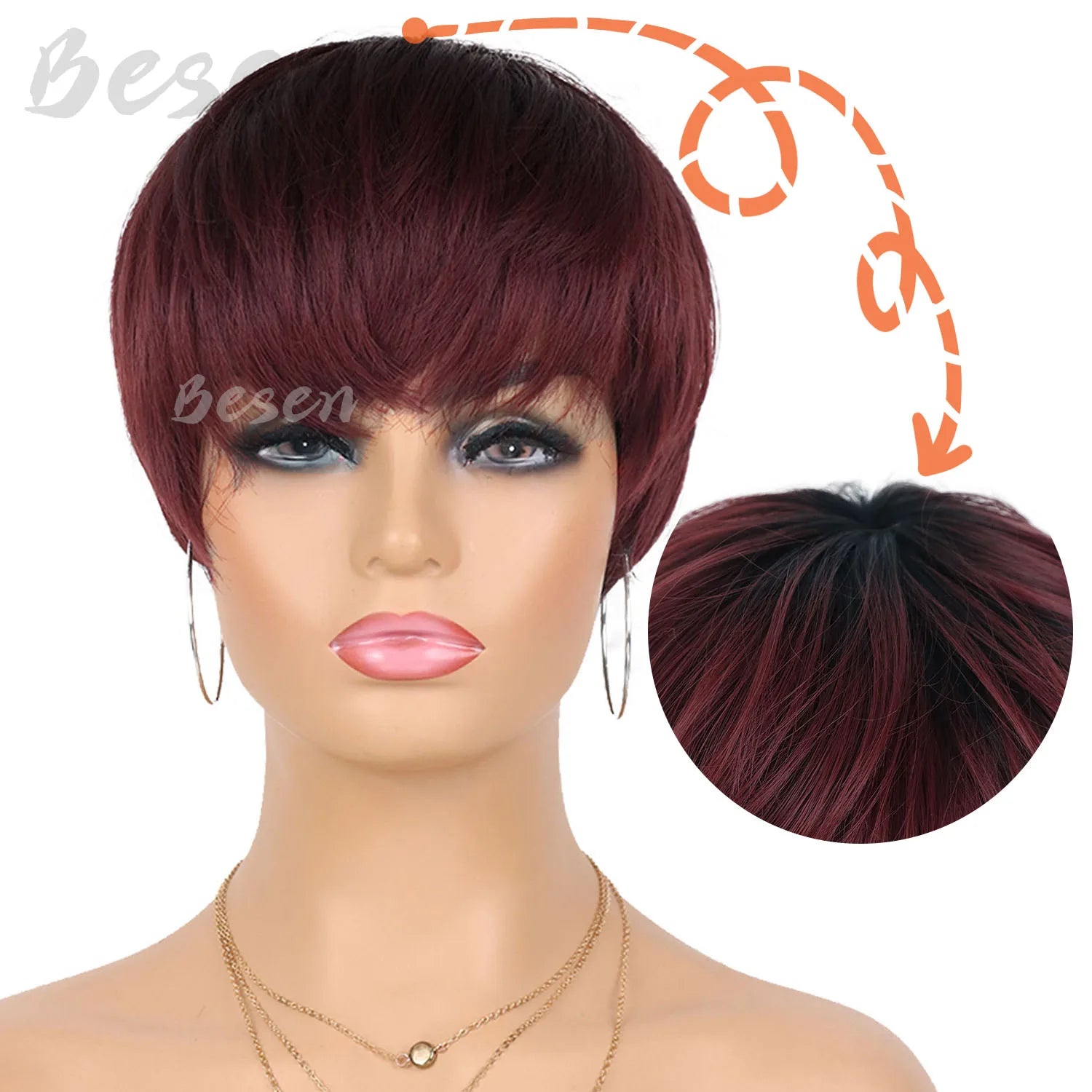 Synthetic Short Pixie Cut Wigs for Black White Women Short Layered Wigs Heat Resistant Colorful Cosplay Halloween Party Wigs