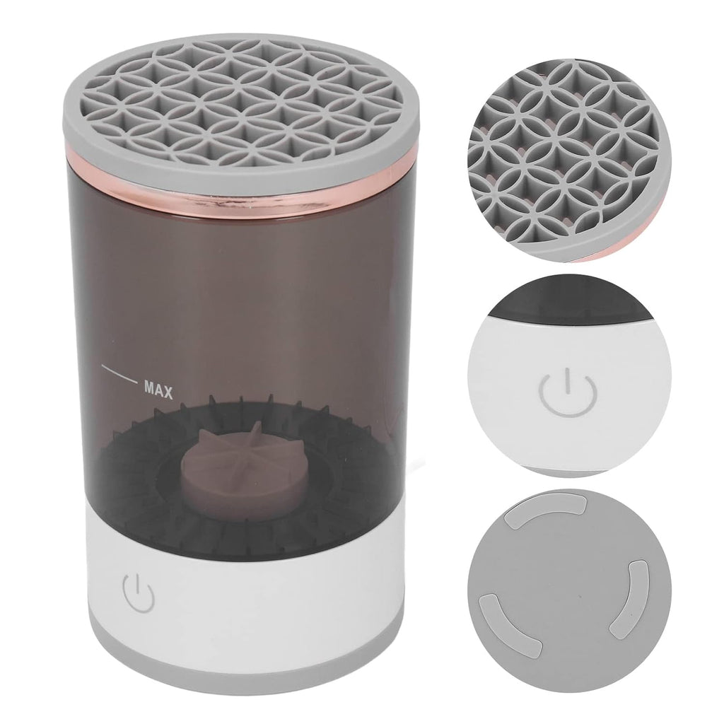 Anaya's Beauty Automatic Electric Makeup Brush Cleaner – Professional Cosmetic Brush Washing Machine with Silicone Cleaning Pad