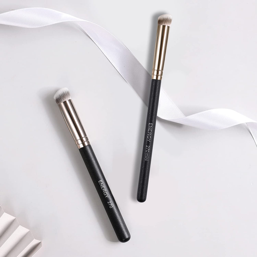 Foundation Brushes Set Professional under Eye Concealer Brushes Perfect for Blending Liquid Cream or Flawless Powder Cosmetics Buffing Stippling Concealer Premium Synthetic Bristles