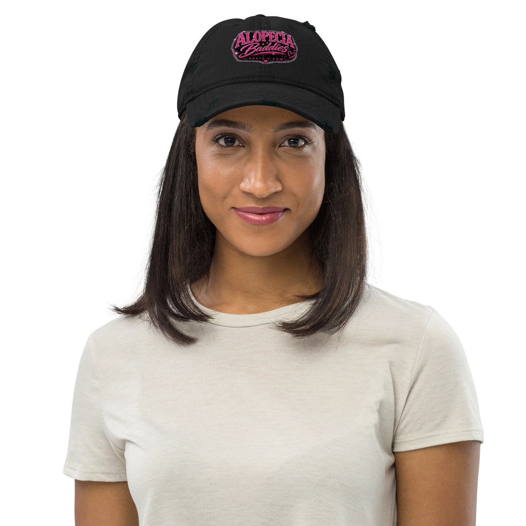 Alopecia Baddies Distressed Dad Hat