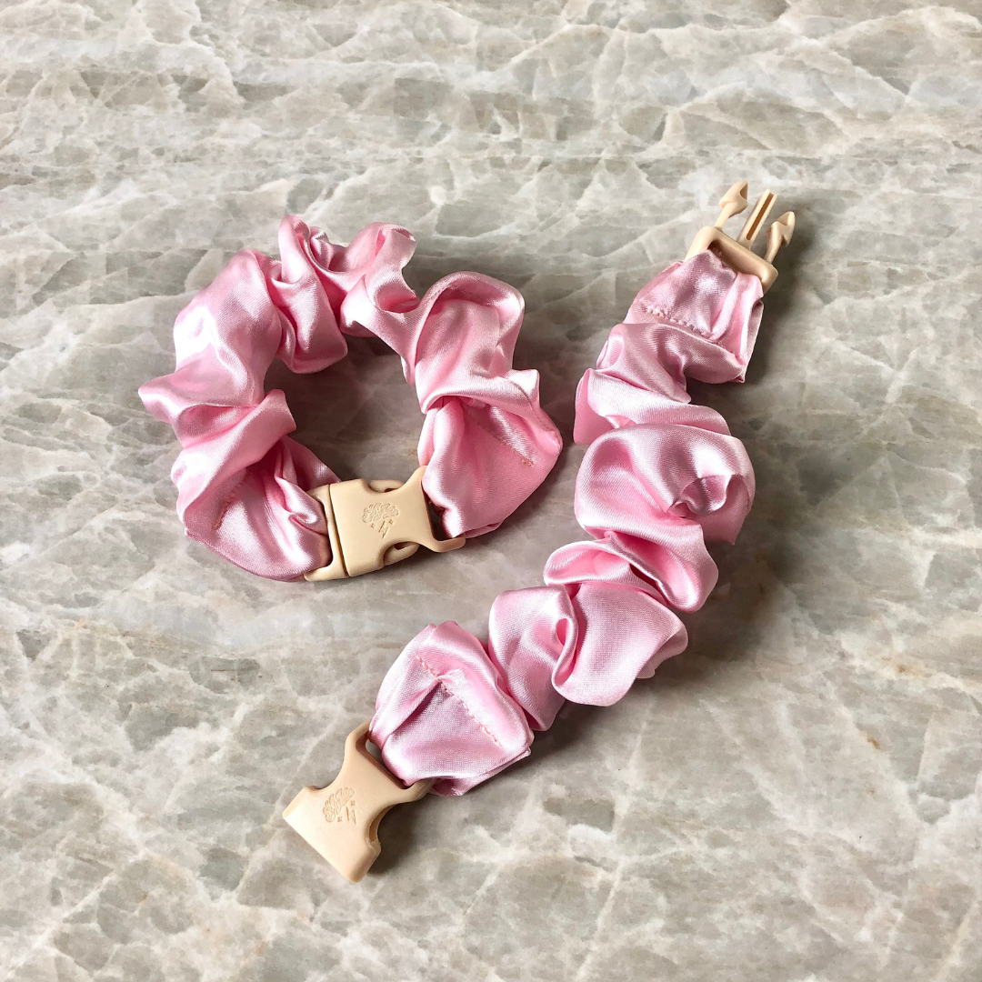 Buckle Scrunchie - Vibrant Solid Colors - No Snagging, No Tangles