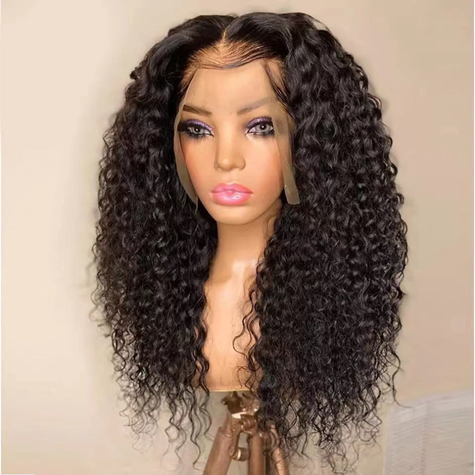 Former Lace Wig European And American Wig Female Long Curly Hair - Anaya Beauty
