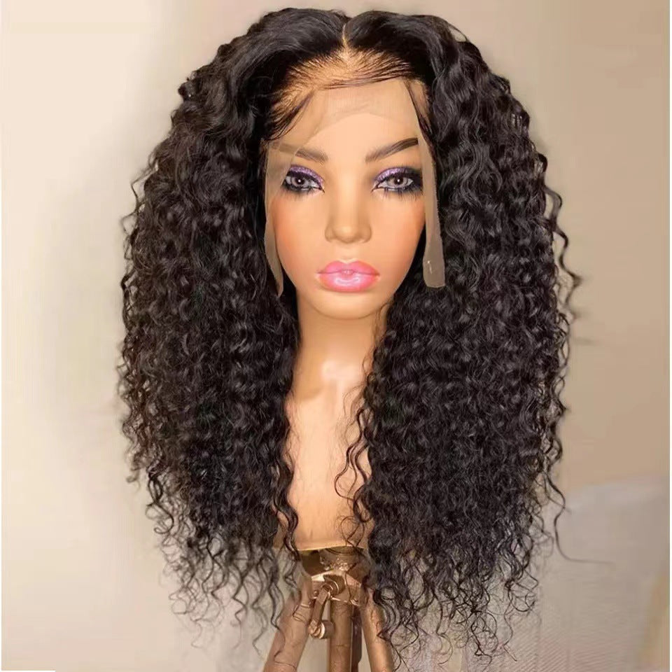 Former Lace Wig European And American Wig Female Long Curly Hair - Anaya Beauty