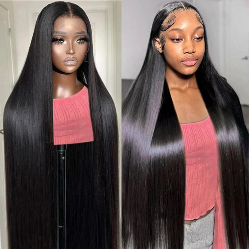 30 Inch 13X6 Lace Front Wigs Human Hair 200 Density Straight HD Lace Front Wigs Pre Plucked Straight Glueless Human Hair 13X6 HD Frontal Human Hair Wig for Women