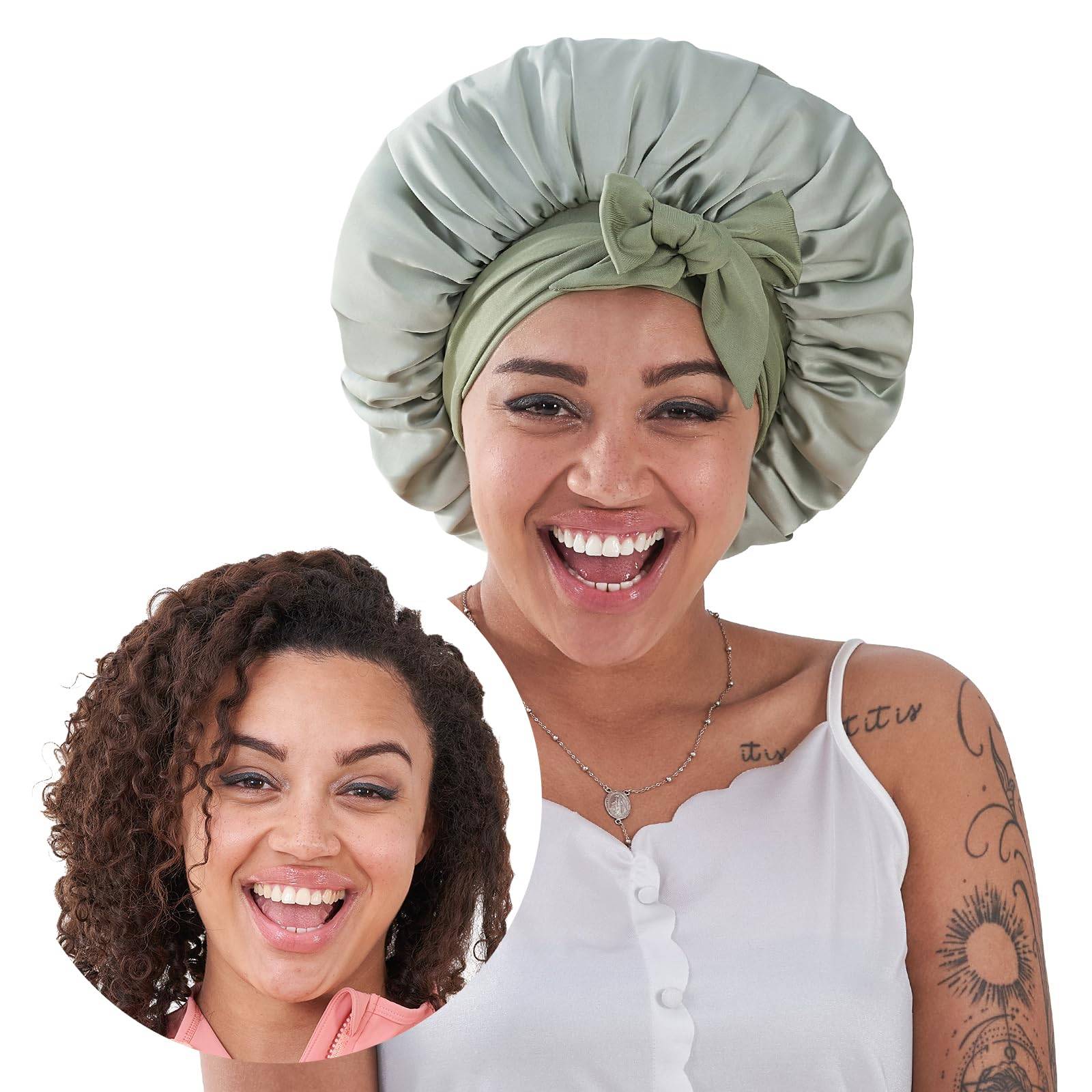Silk Bonnet, Satin Hair Bonnet - Anaya Beauty
