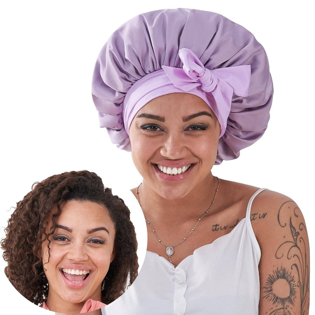 Silk Bonnet, Satin Hair Bonnet - Anaya Beauty