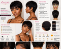 Short Straight Bob Pixie Cut Human Hair Wig