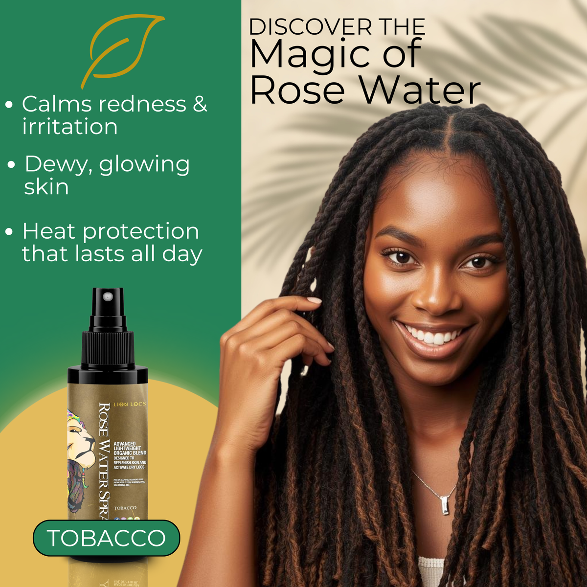 Advanced Rose Water Spray Treatment - Tobacco