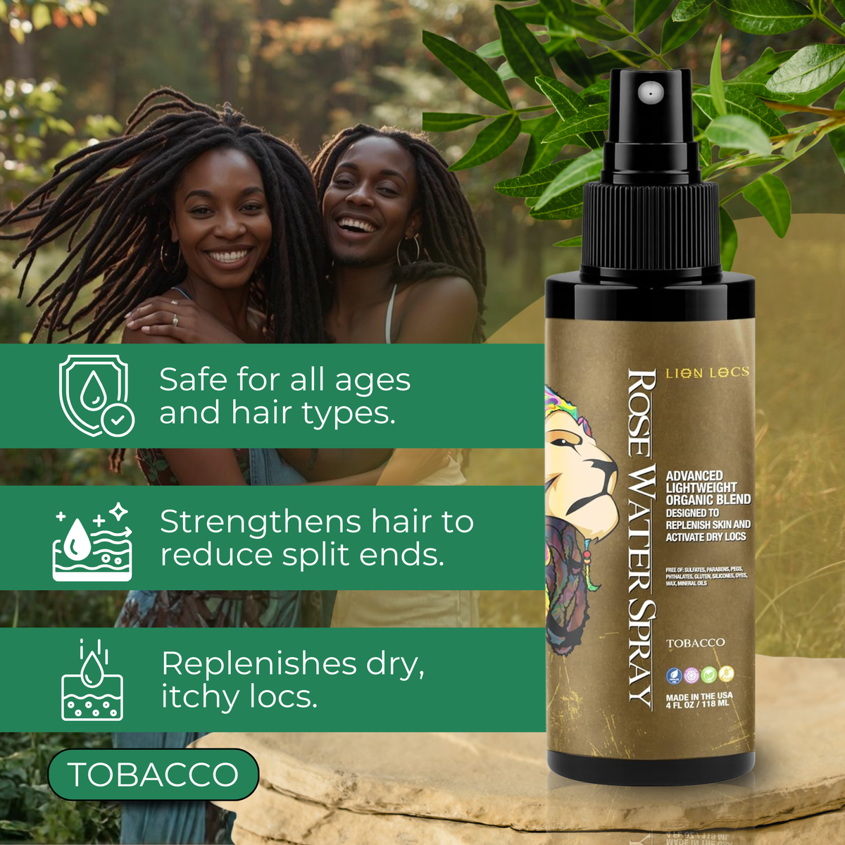 Advanced Rose Water Spray Treatment - Tobacco
